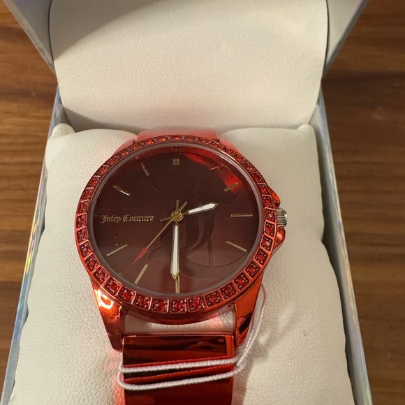Juicy Couture Black Label Red Watch - NIB needs new battery - Picture 2 of 4